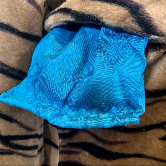 Vintage Y2K Stone Ridge Faux Fur Velvet Tiger Print Button Front Long Coat - Picture 15 of 16